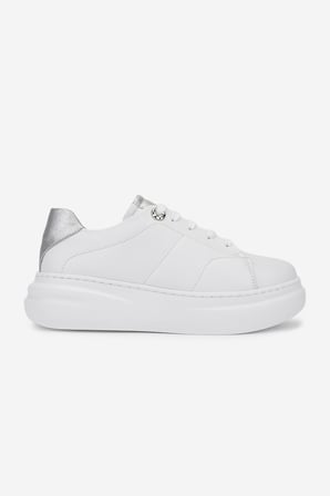 Valmenti Kadın Hakiki Deri Beyaz/Lame Sneakers & Spor Ayakkabı 1116 16000 BN AYK SK25-26 BEYAZ/LAME