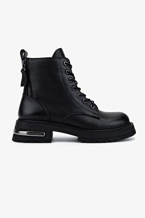 Valmenti Kadın Hakiki Deri Siyah Casual Bot 1164 5312 BN BOT SK25-26 SIYAH NAPPA