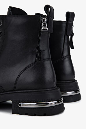 Valmenti Kadın Hakiki Deri Siyah Casual Bot 1164 5312 BN BOT SK25-26 SIYAH NAPPA