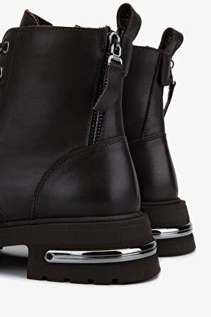 Valmenti Kadın Hakiki Deri Kahverengi Casual Bot 1164 5312 BN BOT SK25-26 KAHVE NAPPA