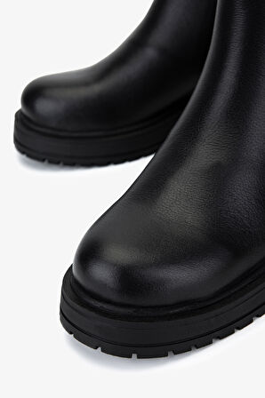 Valmenti Kadın Hakiki Deri Siyah Casual Bot 1164 25573 BN BOT SK25-26 SIYAH