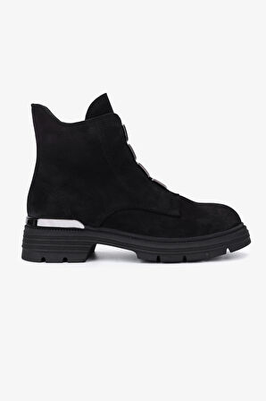 Valmenti Kadın Hakiki Deri Siyah Nubuk Casual Bot 1164 2353524 BN BOT SK25-26 SIYAH NBK