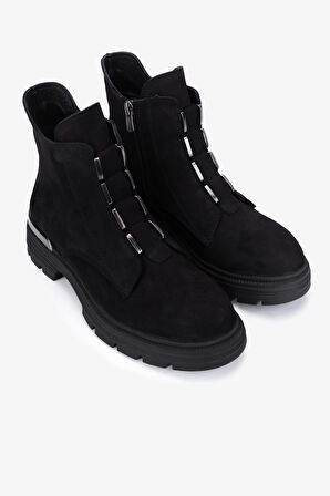 Valmenti Kadın Hakiki Deri Siyah Nubuk Casual Bot 1164 2353524 BN BOT SK25-26 SIYAH NBK