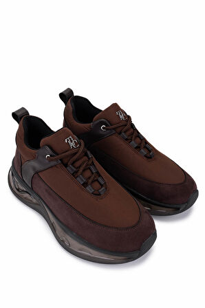 Tamer Tanca Kadın Kahverengi Rugan Sneakers & Spor Ayakkabı 1172 07 BN AYK SK25-26 KHV RGN/PRST