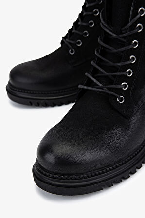 Valmenti Kadın Hakiki Deri Siyah Nubuk Casual Bot 322 1950865 BN BOT SK25-26 SIYAH NBK