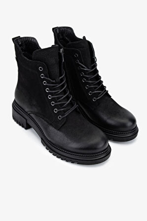 Valmenti Kadın Hakiki Deri Siyah Nubuk Casual Bot 322 1950865 BN BOT SK25-26 SIYAH NBK