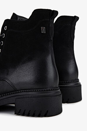 Valmenti Kadın Hakiki Deri Siyah Nubuk Casual Bot 322 1950865 BN BOT SK25-26 SIYAH NBK