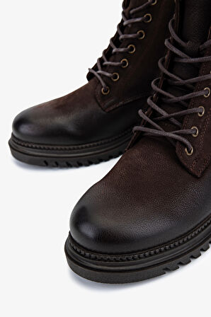 Valmenti Kadın Hakiki Deri Kahverengi Nubuk Casual Bot 322 1950865 BN BOT SK25-26 KAHVE NBK