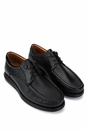 Tamer Tanca Erkek Hakiki Deri Siyah Casual Ayakkabı 478 A14802 ERK AYK SK25-26 SIYAH