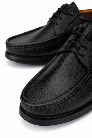 Tamer Tanca Erkek Hakiki Deri Siyah Casual Ayakkabı 478 A14802 ERK AYK SK25-26 SIYAH
