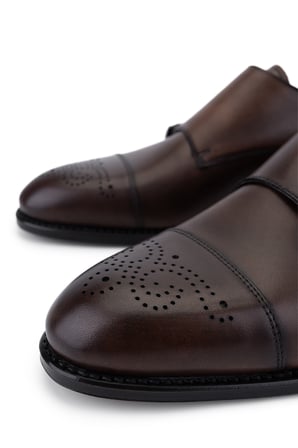Valentino Erkek Hakiki Deri Kahverengi Klasik Ayakkabı 667 21106 ERK AYK SK25-26 T.MORO