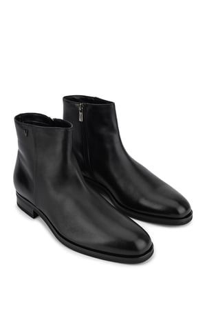 Valentino Erkek Hakiki Deri Siyah Klasik Bot 667 21215 ERK BOT SK25-26 NERO