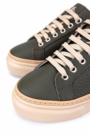 Tamer Tanca Kadın Hakiki Deri Haki Sneakers & Spor Ayakkabı 1116 5022-09 BN AYK SK25-26 HAKI FLTR