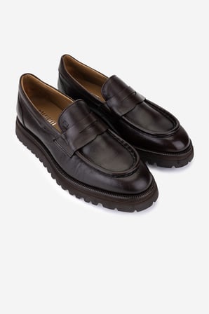Valmenti Erkek Hakiki Deri Kahverengi Loafer Ayakkabı 537 3818 ERK AYK SK25-26 KAHVE DR