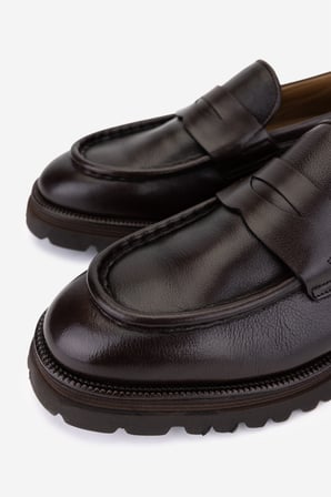Valmenti Erkek Hakiki Deri Kahverengi Loafer Ayakkabı 537 3818 ERK AYK SK25-26 KAHVE DR
