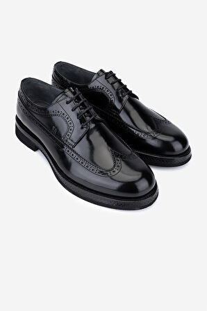 Valmenti Erkek Hakiki Deri Siyah Açma Klasik Ayakkabı 987 200 ERK AYK Y25 SIYAH ACMA