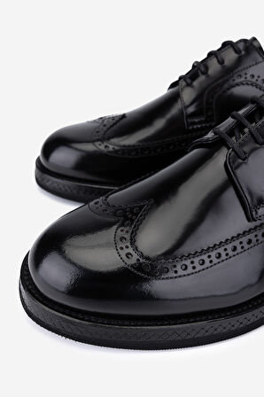 Valmenti Erkek Hakiki Deri Siyah Açma Klasik Ayakkabı 987 200 ERK AYK Y25 SIYAH ACMA