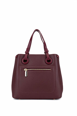 Tamer Tanca Kadın Suni Deri Bordo Omuz Çanta 921 27147 BN CNT SK25-26 BORDO