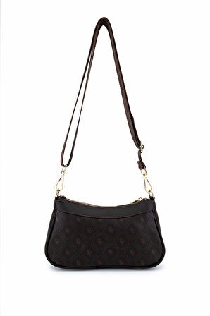 Tamer Tanca Kadın Suni Deri Kahverengi Desen Postacı Çanta 743 2339 BN CNT SK25-26 KAHVE GFRJ