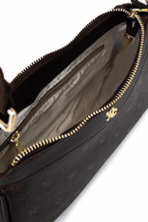 Tamer Tanca Kadın Suni Deri Kahverengi Desen Postacı Çanta 743 2339 BN CNT SK25-26 KAHVE GFRJ