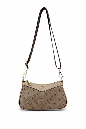 Tamer Tanca Kadın Suni Deri Altın Desen Postacı Çanta 743 2339 BN CNT SK25-26 ALTIN GFRJ