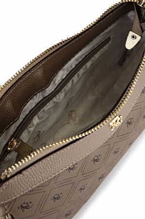 Tamer Tanca Kadın Suni Deri Altın Desen Postacı Çanta 743 2339 BN CNT SK25-26 ALTIN GFRJ