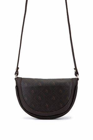 Tamer Tanca Kadın Suni Deri Kahverengi Desen Postacı Çanta 743 2338 BN CNT SK25-26 KAHVE GFRJ