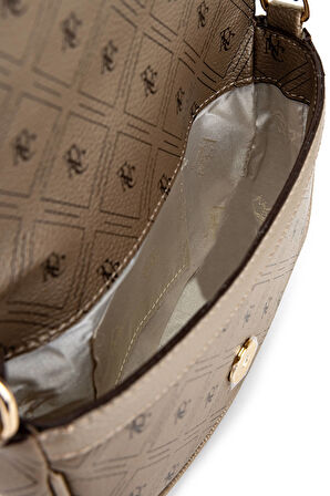 Tamer Tanca Kadın Suni Deri Altın Desen Postacı Çanta 743 2338 BN CNT SK25-26 ALTIN GFRJ