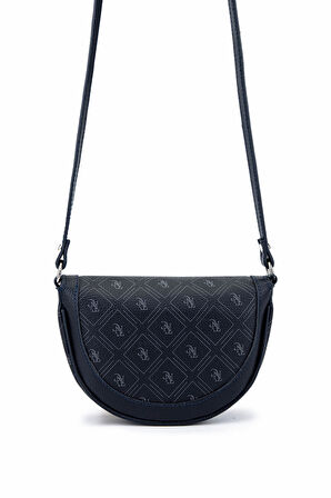 Tamer Tanca Kadın Suni Deri Lacivert Desen Postacı Çanta 743 2338 BN CNT SK25-26 LACI GFRJ