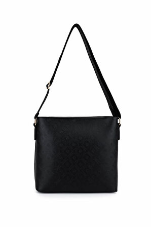 Tamer Tanca Kadın Suni Deri Siyah Postacı Çanta 743 2343 BN CNT SK25-26 SYH MNG/SYH FLTR