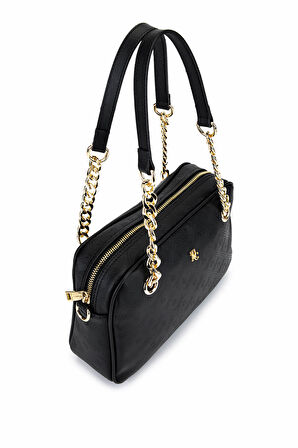 Tamer Tanca Kadın Suni Deri Siyah Postacı Çanta 743 2340 BN CNT SK25-26 SIYAH MNG