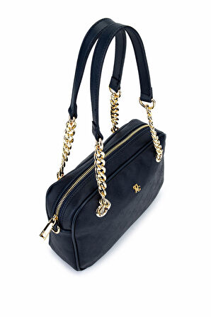 Tamer Tanca Kadın Suni Deri Lacivert Postacı Çanta 743 2340 BN CNT SK25-26 LACI MNG