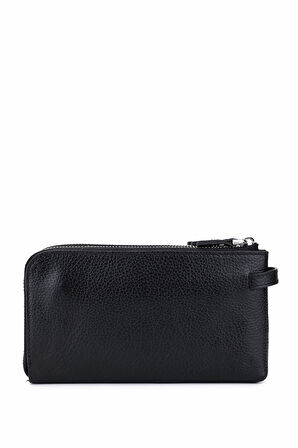 Tamer Tanca Erkek Hakiki Deri Siyah Floter El Çantası 1148 8126 ERK CNT SK25-26 SIYAH FLTR