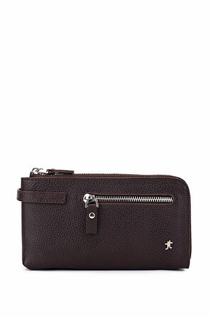 Tamer Tanca Erkek Hakiki Deri Kahverengi El Çantası 1148 8126 ERK CNT SK25-26 KAHVE FLTR