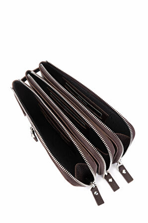 Tamer Tanca Erkek Hakiki Deri Kahverengi El Çantası 1148 8126 ERK CNT SK25-26 KAHVE FLTR