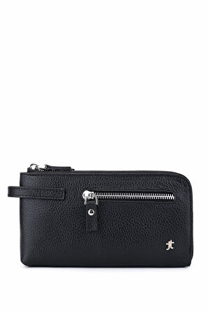 Tamer Tanca Erkek Hakiki Deri Siyah Floter El Çantası 1148 8127 ERK CNT SK25-26 SIYAH FLTR