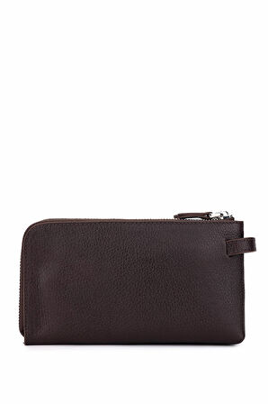 Tamer Tanca Erkek Hakiki Deri Kahverengi El Çantası 1148 8127 ERK CNT SK25-26 KAHVE FLTR