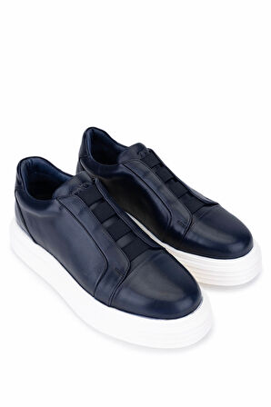 Tamer Tanca Erkek Hakiki Deri Lacivert Sneakers & Spor Ayakkabı 966 A702 ERK AYK SK25-26 LACIVERT