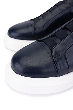 Tamer Tanca Erkek Hakiki Deri Lacivert Sneakers & Spor Ayakkabı 966 A702 ERK AYK SK25-26 LACIVERT