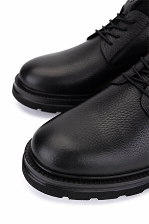 Tamer Tanca Erkek Hakiki Deri Siyah Floter Casual Ayakkabı 998 8115 ERK AYK SK25-26 SIYAH FLTR