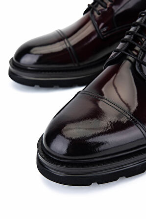 Tamer Tanca Erkek Hakiki Deri Bordo Klasik Ayakkabı 205 6155 ERK AYK SK25-26 BORDO ACMA