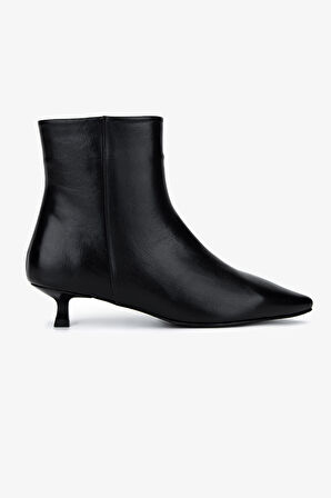 Valmenti Kadın Hakiki Deri Siyah Topuklu Bot 492 2035 BN BOT SK25-26 SIYAH DR