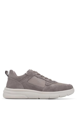 Tamer Tanca Kadın Hakiki Deri Vizon Sneakers & Spor Ayakkabı 879 5972 BN AYK SK25-26 VIZON