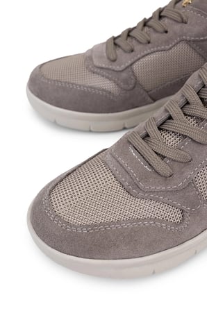 Tamer Tanca Kadın Hakiki Deri Vizon Sneakers & Spor Ayakkabı 879 5972 BN AYK SK25-26 VIZON