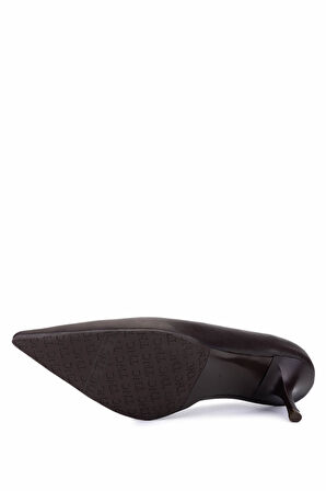 Tamer Tanca Kadın Suni Deri Kahverengi Topuklu Ayakkabı 1160 2026 BN AYK SK25-26 KAHVE DR