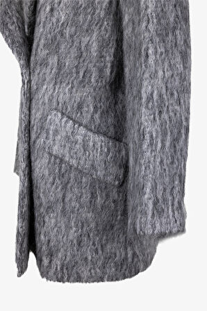 Valmenti Kadın Tekstil Gri Kaban Mont 616 85762 BN KABAN SK25/26 GRI