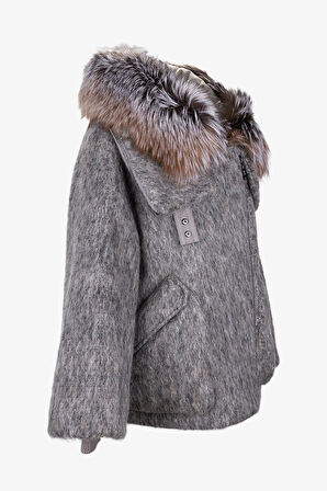 Valmenti Kadın Tekstil Vizon Kaban Mont 616 8576 BN KABAN SK25/26 VIZON