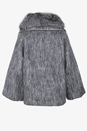 Valmenti Kadın Tekstil Gri Kaban Mont 616 85766 BN KABAN SK25/26 GRI