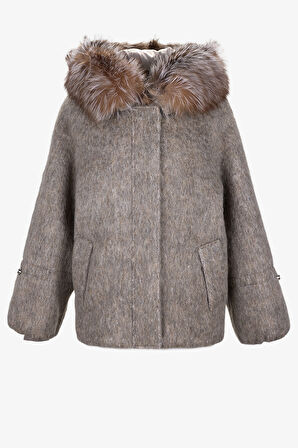 Valmenti Kadın Tekstil Bej Kaban Mont 616 25821-1 BN KABAN SK25/26 BEJ