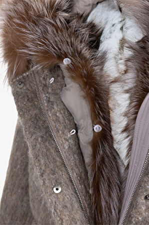 Valmenti Kadın Tekstil Bej Kaban Mont 616 25821-1 BN KABAN SK25/26 BEJ